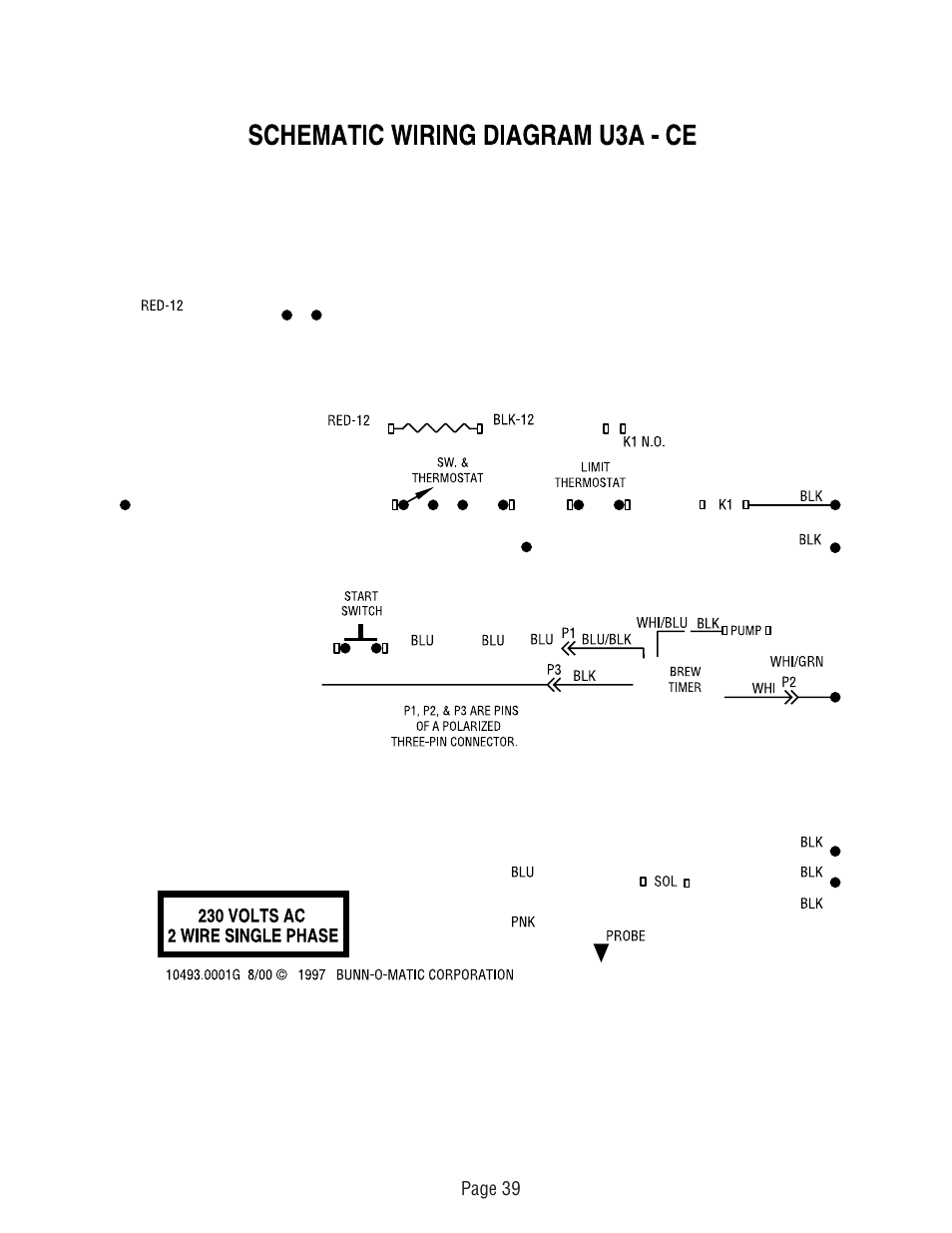 Bunn U3 U3A User Manual | Page 39 / 41