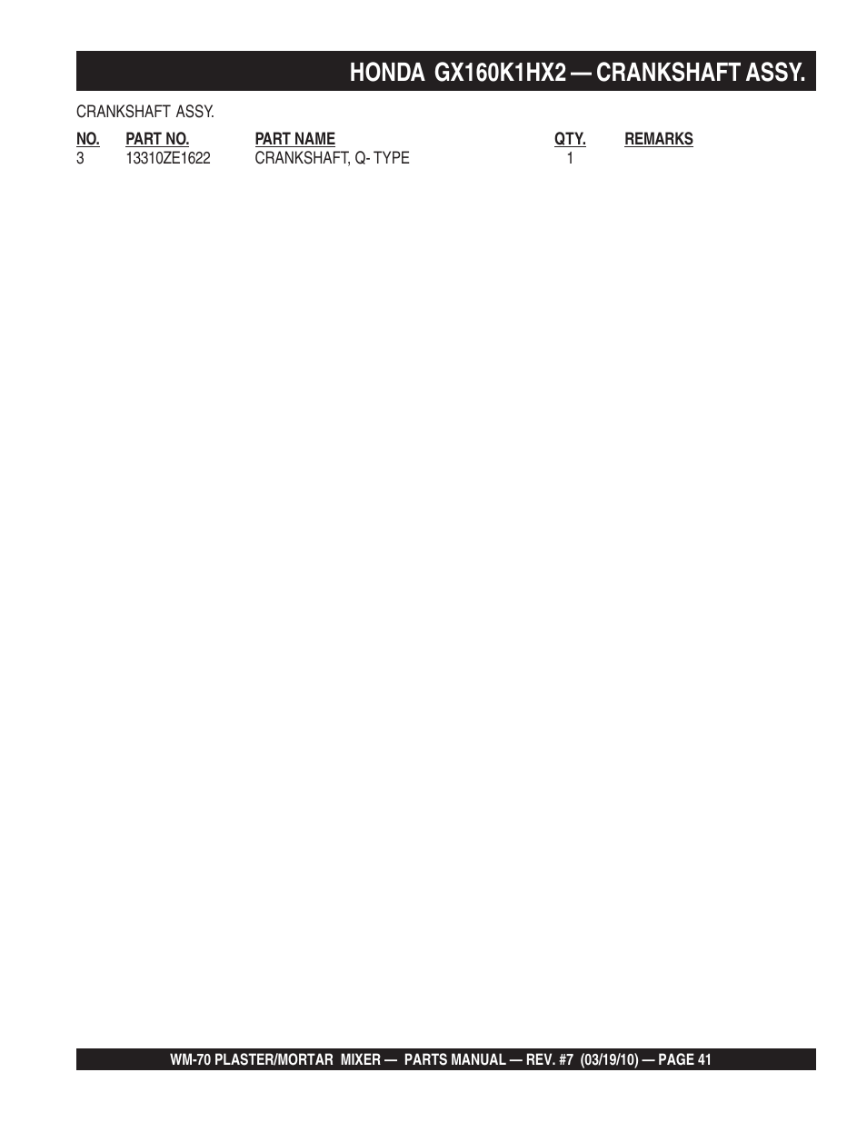 Multiquip WM70P User Manual | Page 41 / 100