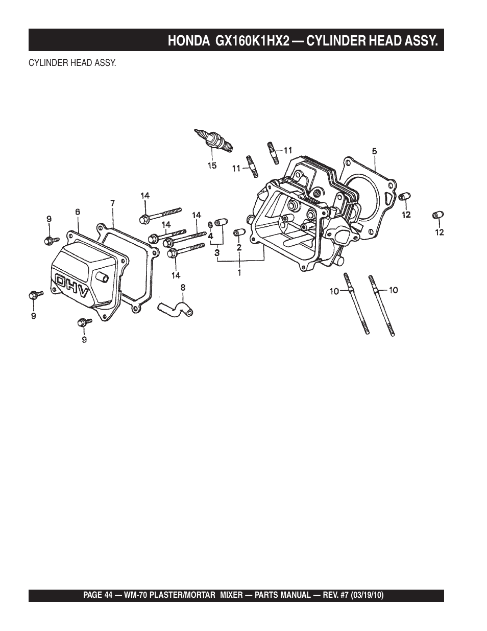 Multiquip WM70P User Manual | Page 44 / 100