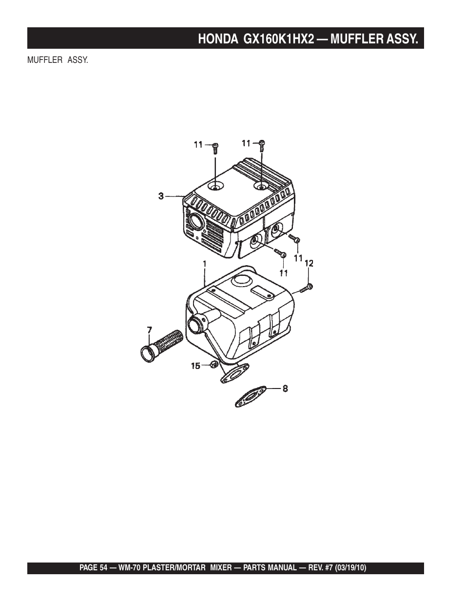 Multiquip WM70P User Manual | Page 54 / 100