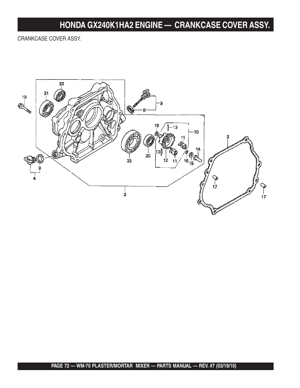 Multiquip WM70P User Manual | Page 72 / 100