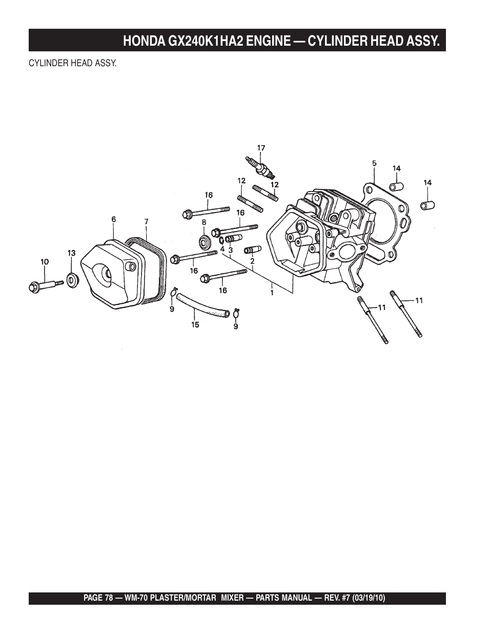 Multiquip WM70P User Manual | Page 78 / 100