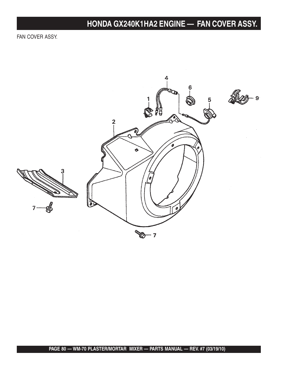 Multiquip WM70P User Manual | Page 80 / 100