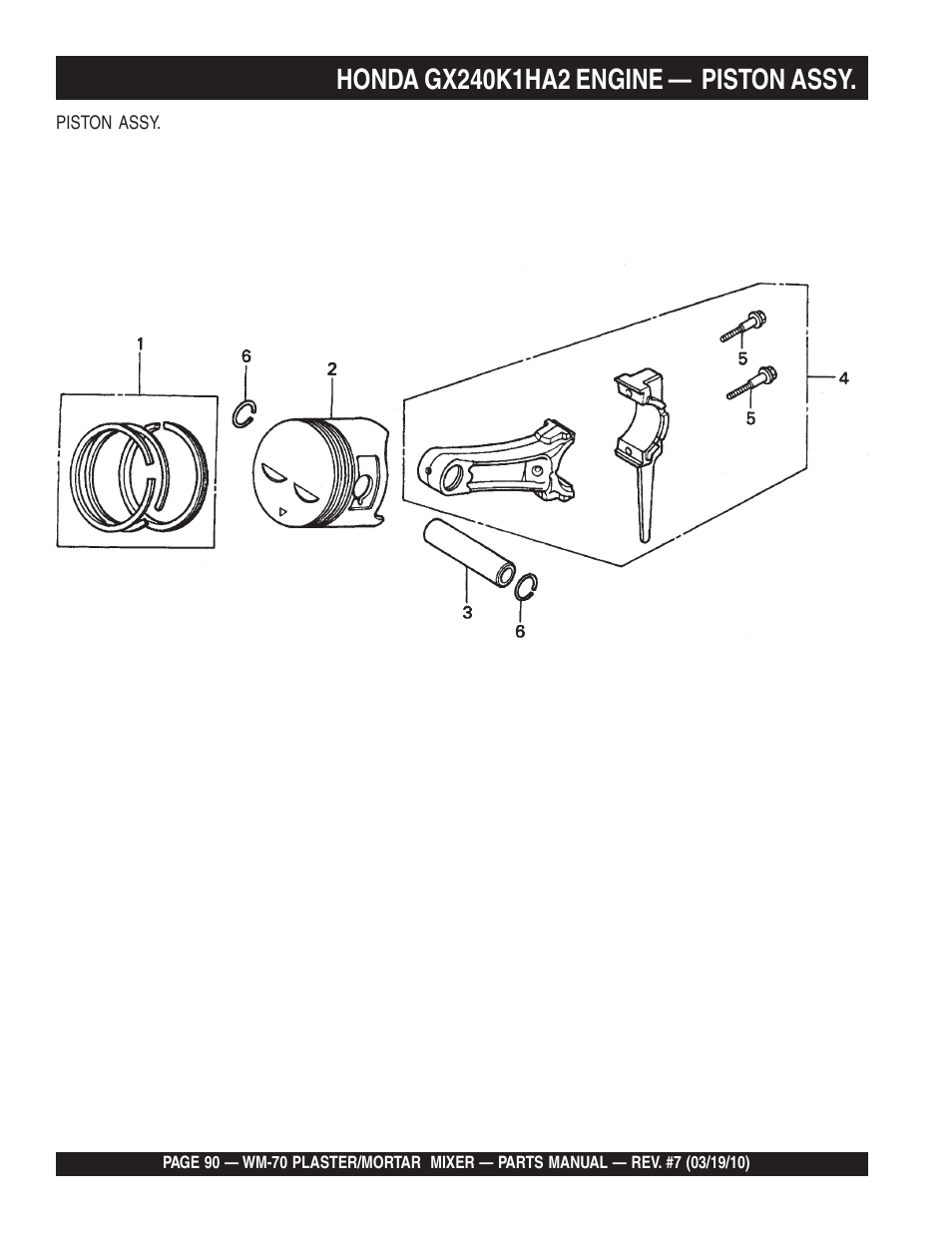 Multiquip WM70P User Manual | Page 90 / 100