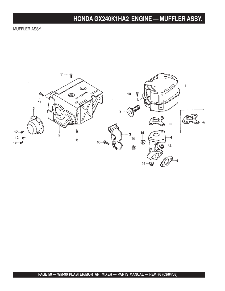 Multiquip WM90P User Manual | Page 50 / 66
