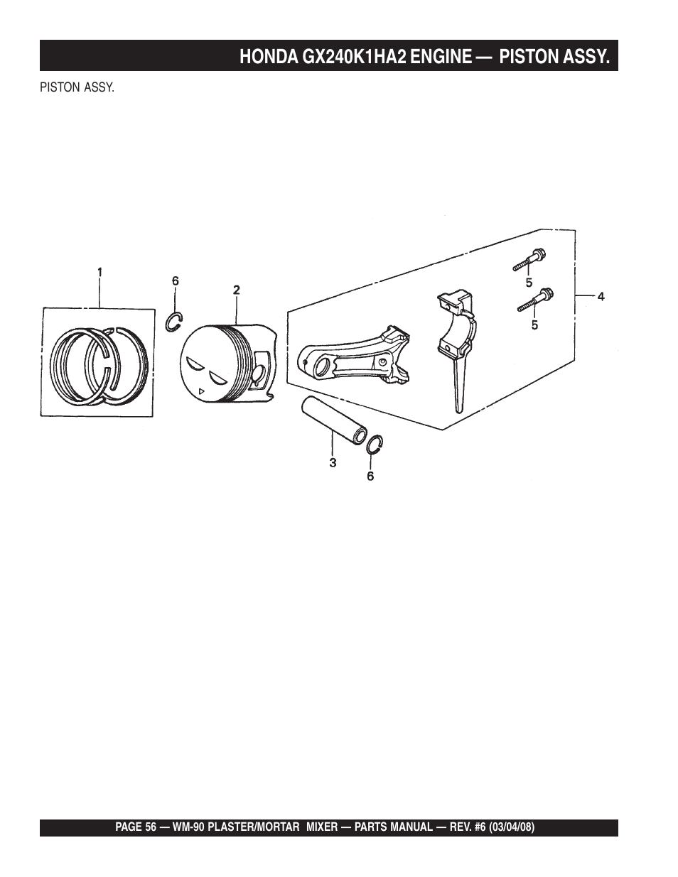 Multiquip WM90P User Manual | Page 56 / 66