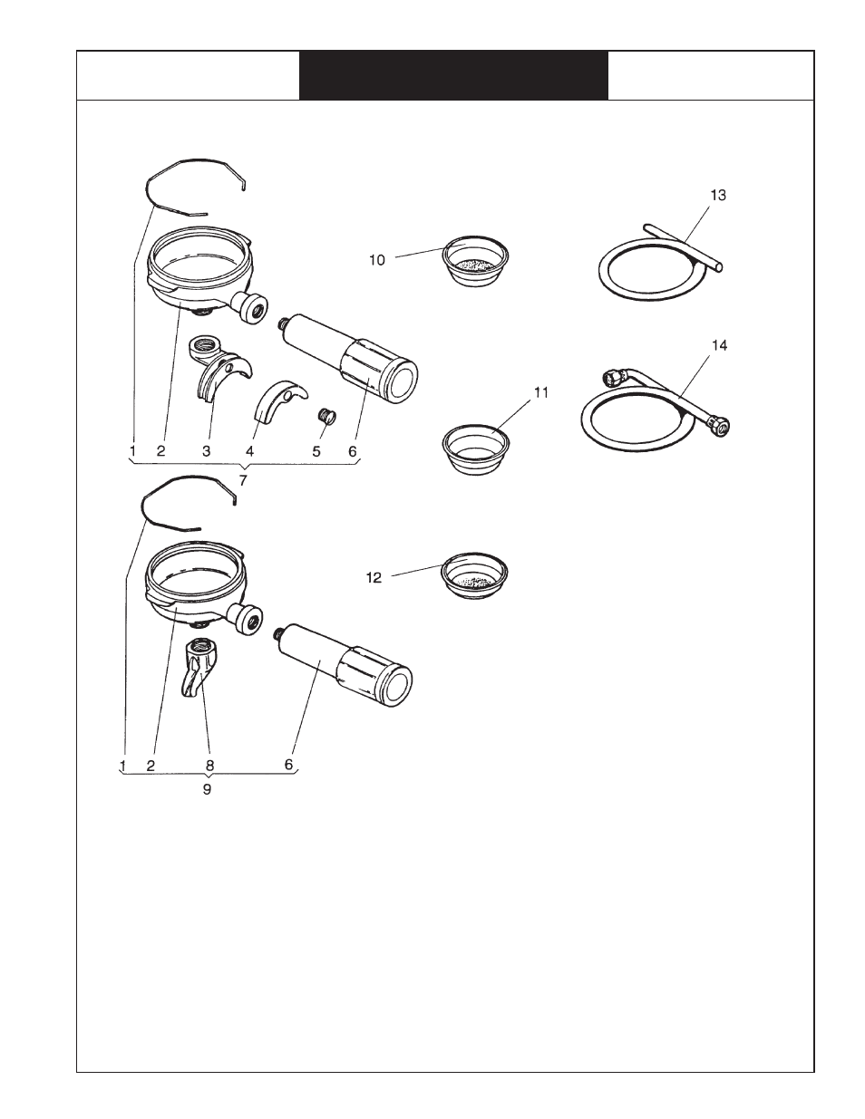 Bunn espress™ model es•1a, 5replacement parts | Bunn ES.1A User Manual | Page 25 / 28