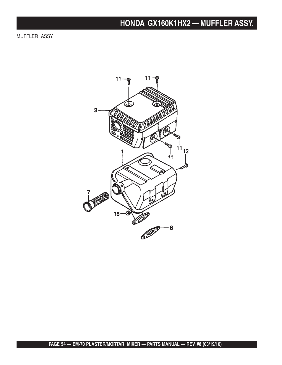 Multiquip EM70P User Manual | Page 54 / 100