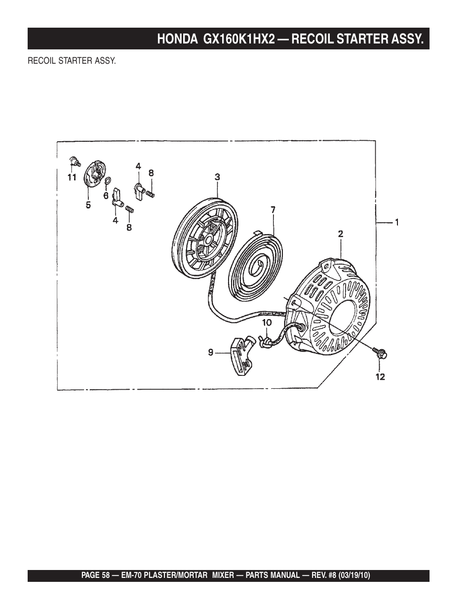 Multiquip EM70P User Manual | Page 58 / 100