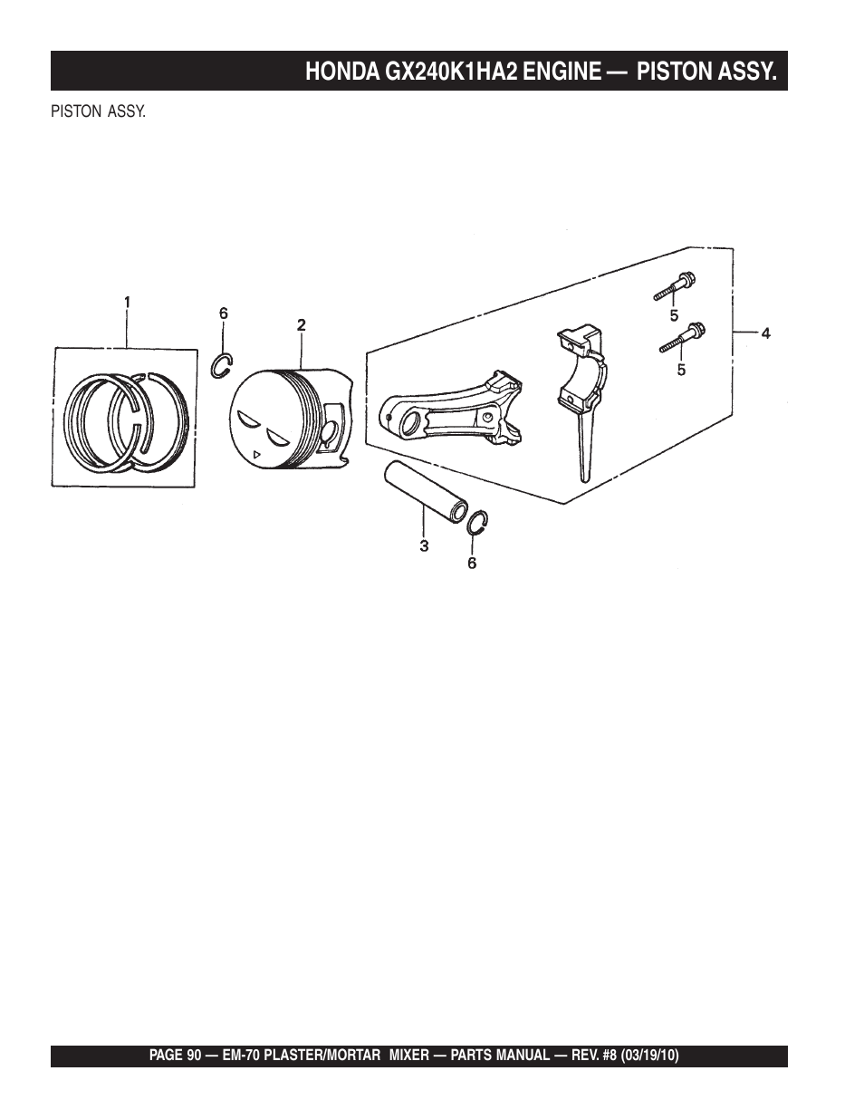 Multiquip EM70P User Manual | Page 90 / 100
