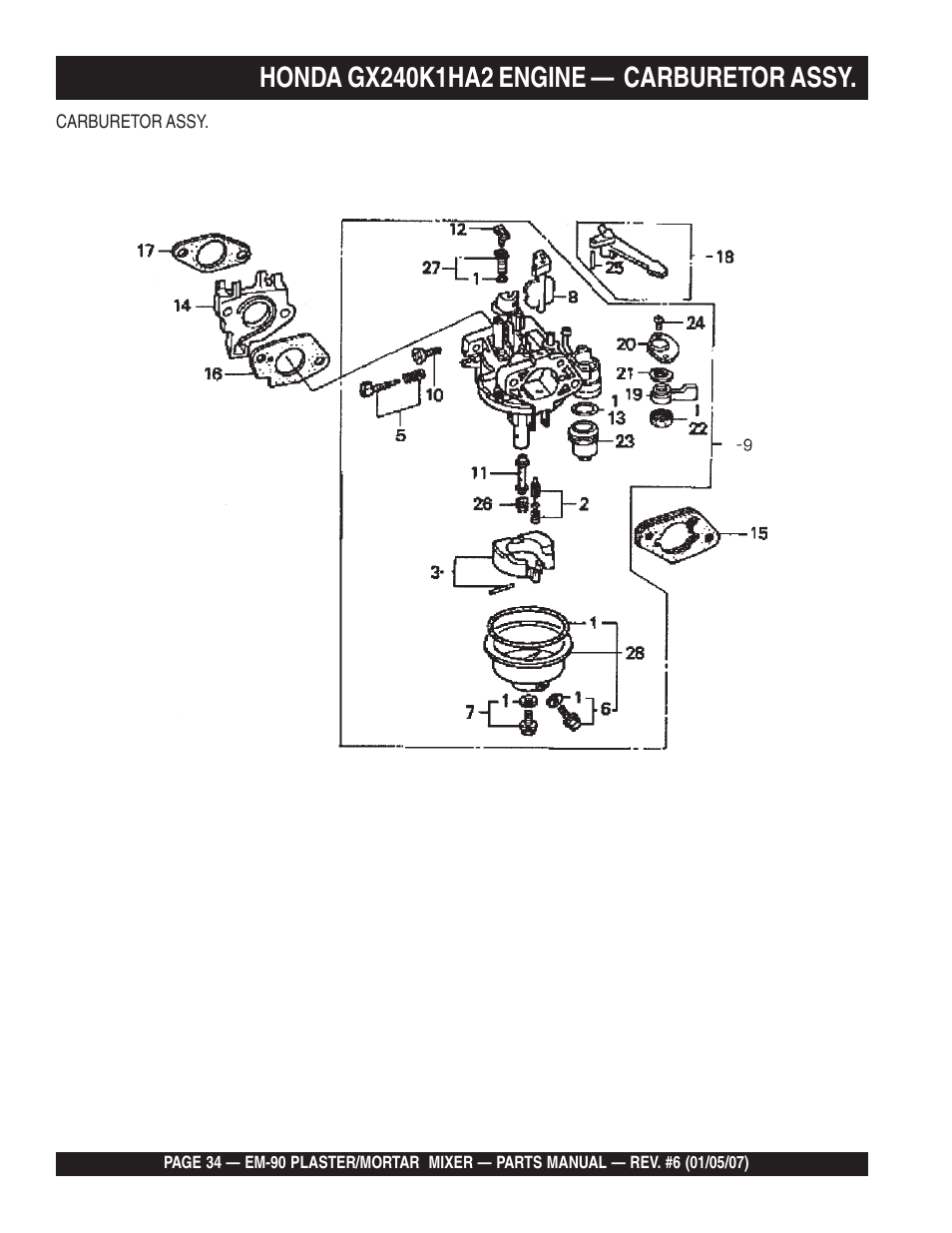 Multiquip EM90P User Manual | Page 34 / 66