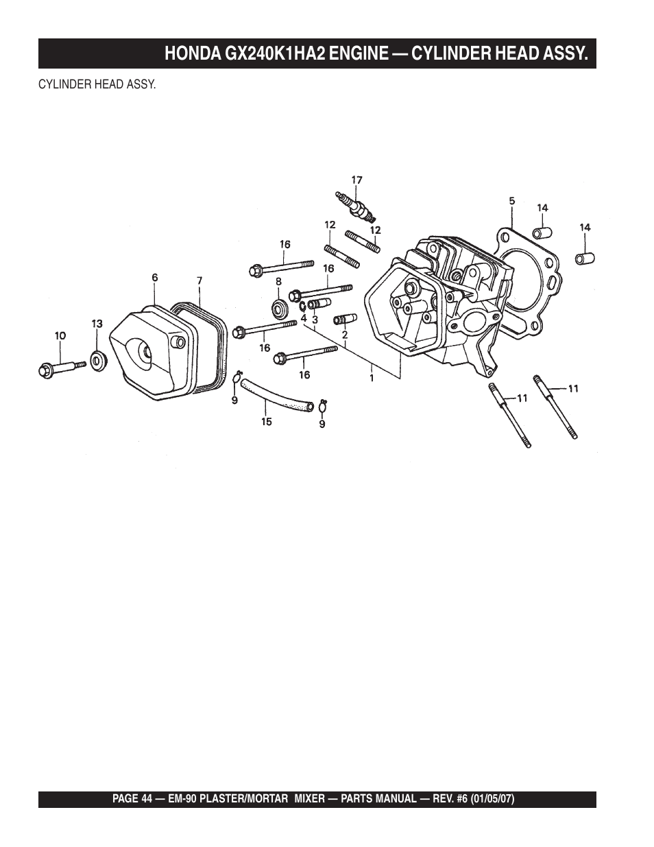 Multiquip EM90P User Manual | Page 44 / 66