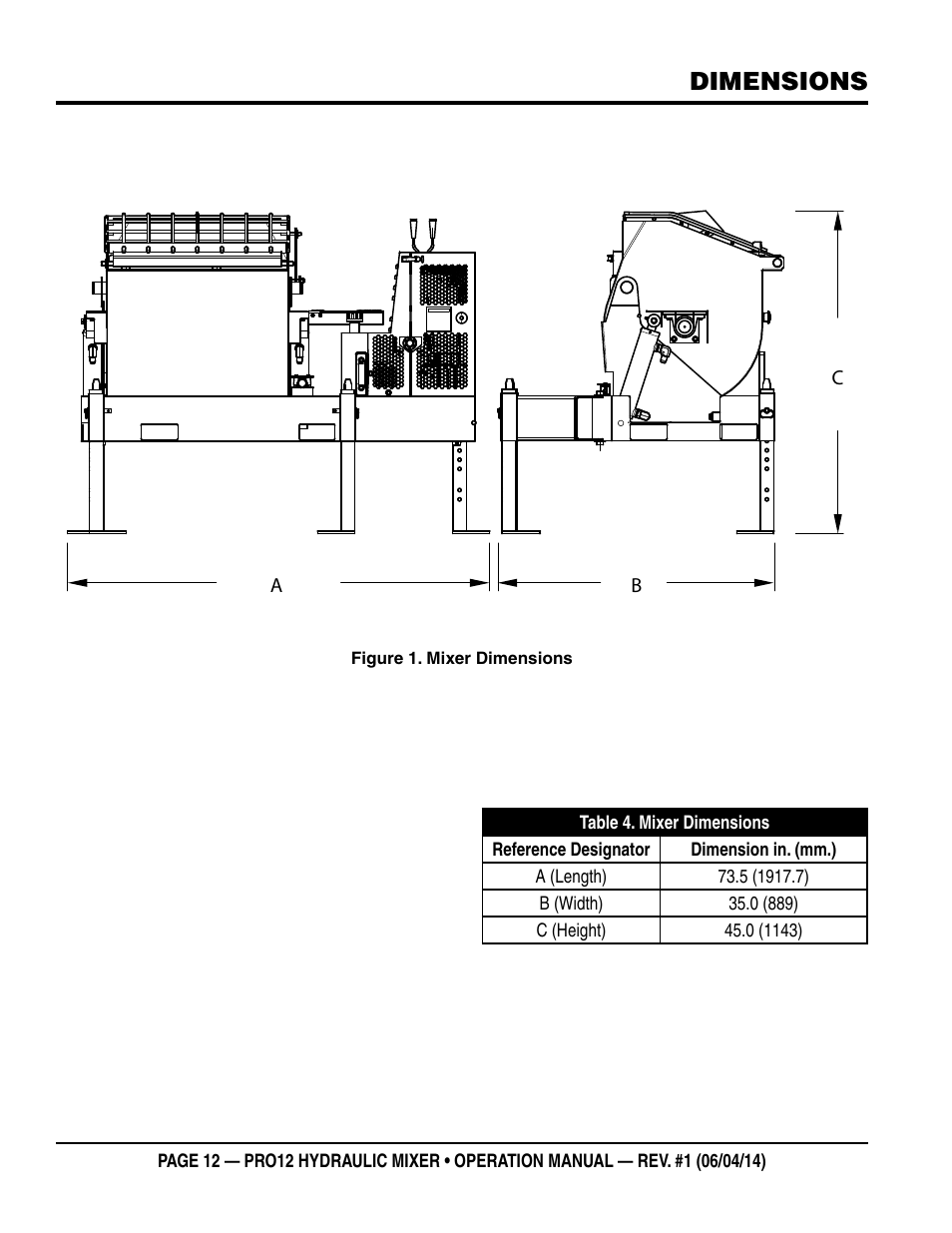 Dimensions | Multiquip PRO12E53 User Manual | Page 12 / 38