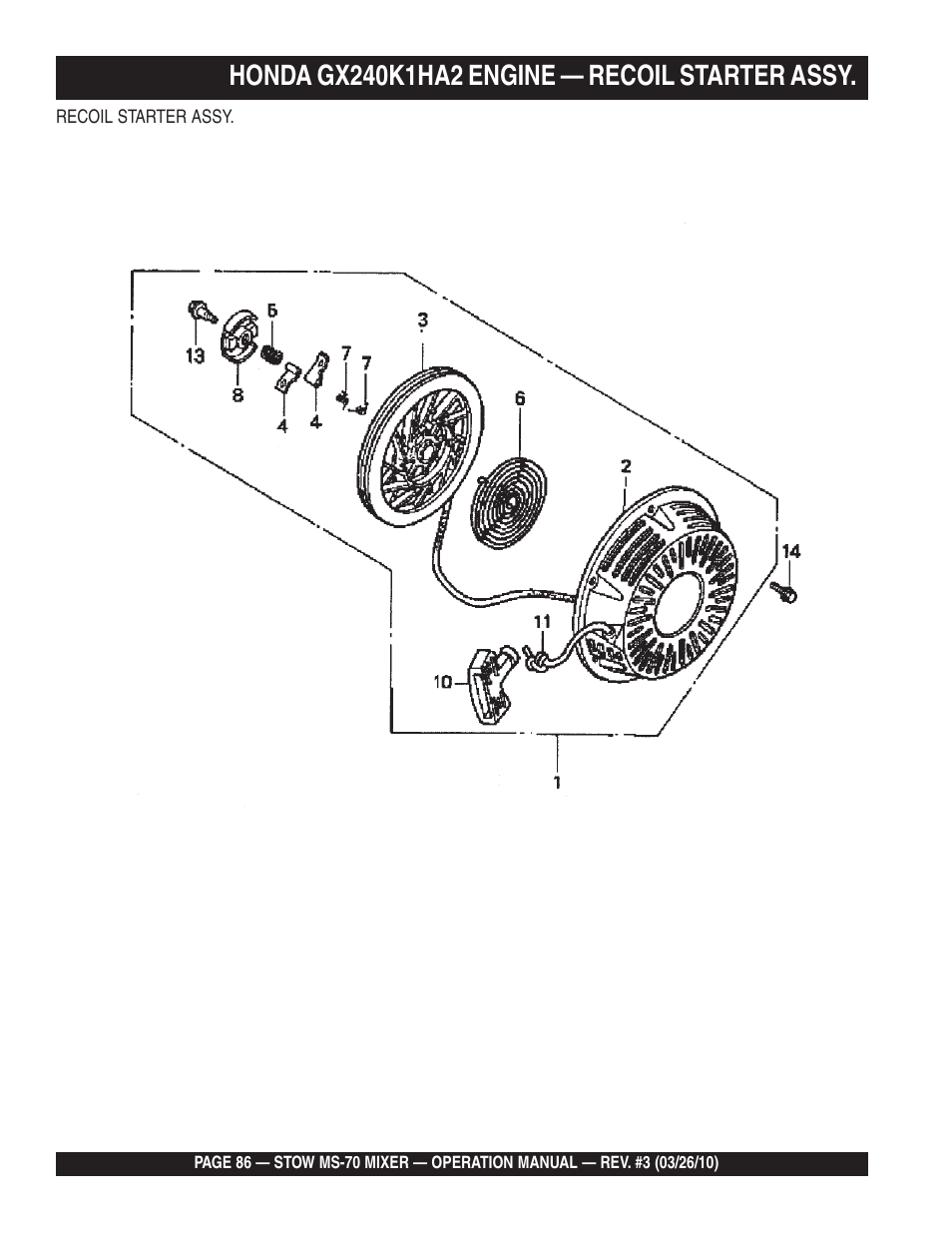 Multiquip MS70 User Manual | Page 86 / 94