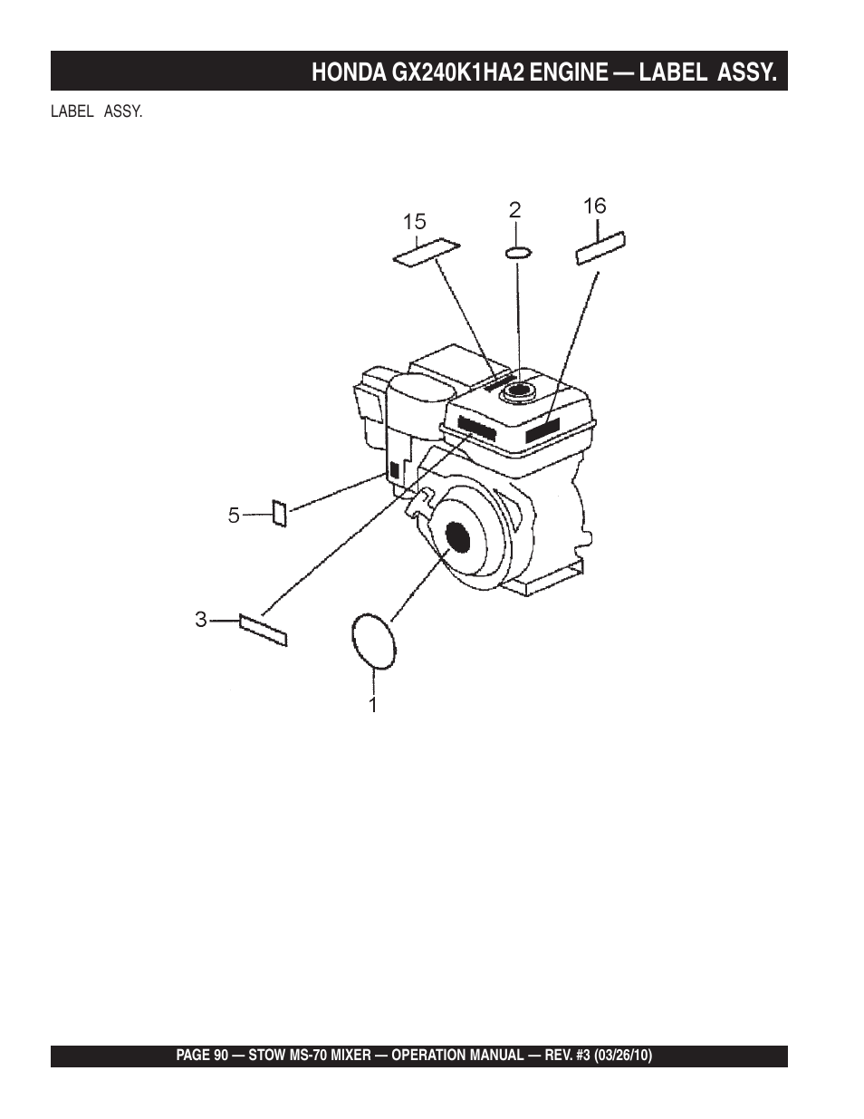 Multiquip MS70 User Manual | Page 90 / 94