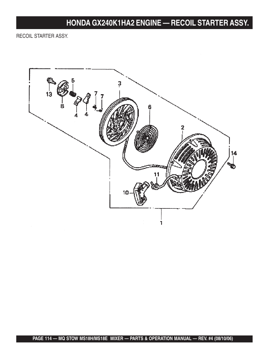 Multiquip MS18E User Manual | Page 114 / 122