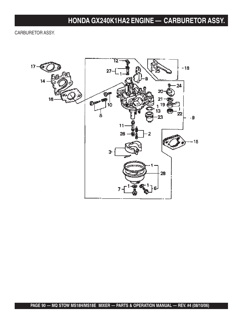 Multiquip MS18E User Manual | Page 90 / 122