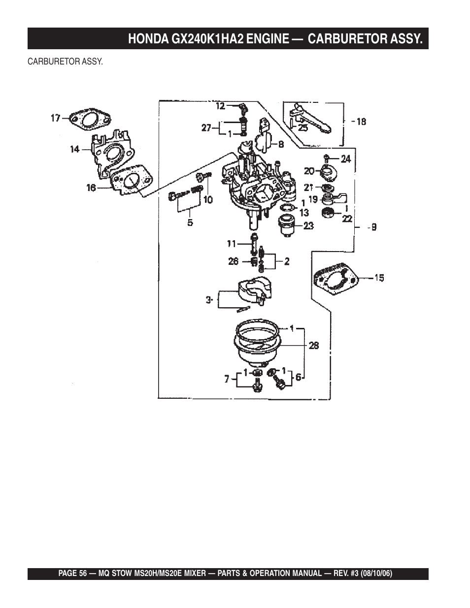 Multiquip MS20E User Manual | Page 56 / 88