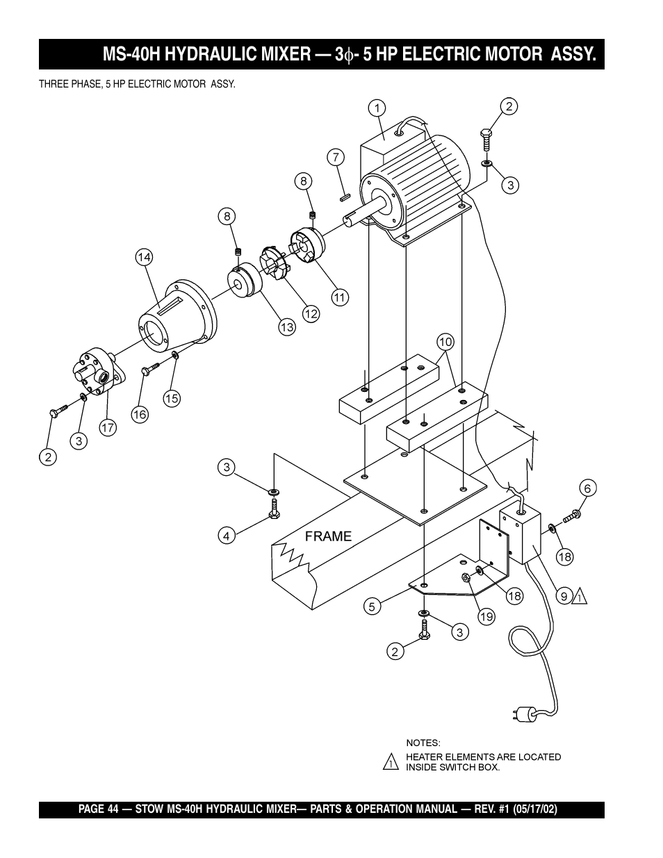 Multiquip MS40H User Manual | Page 44 / 48