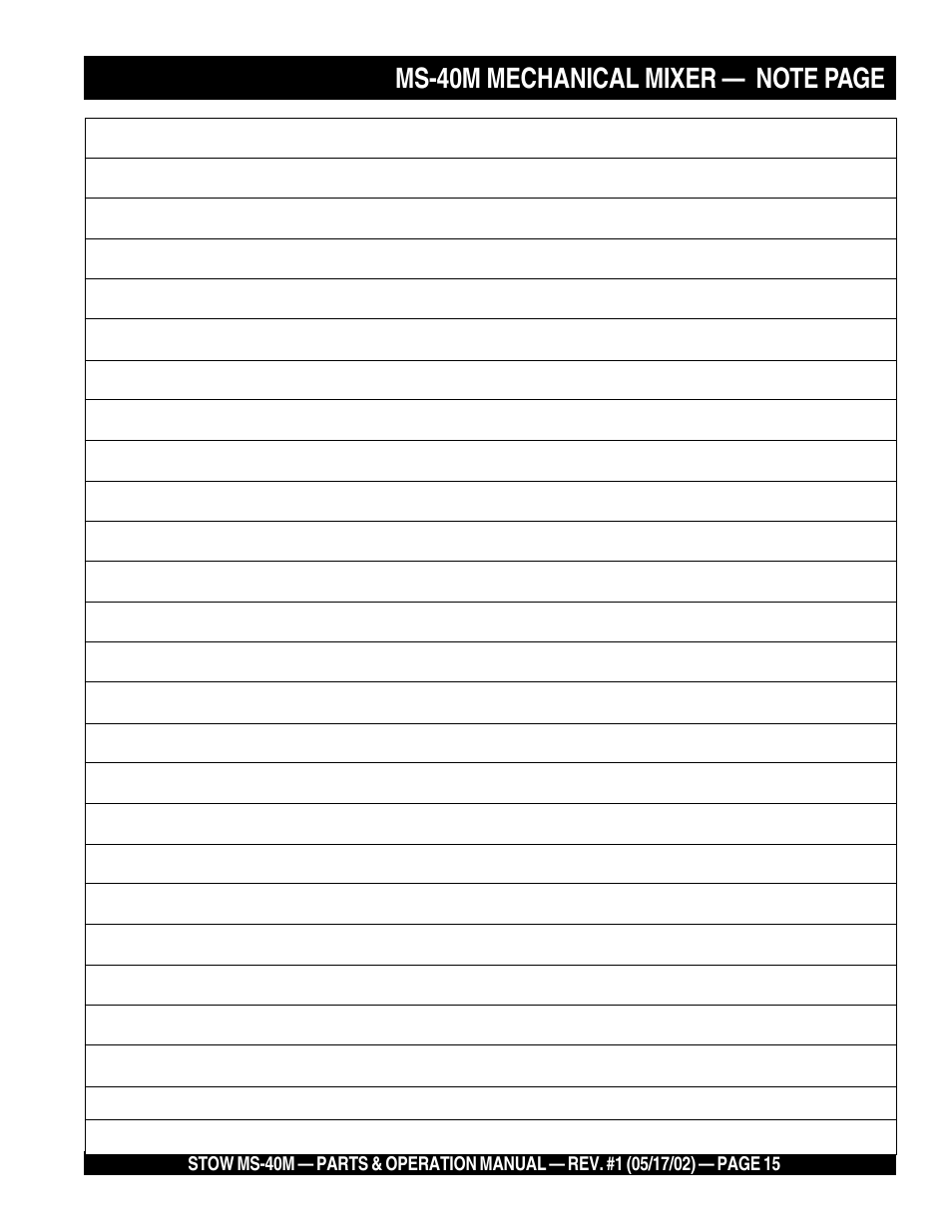 Multiquip MS40M User Manual | Page 15 / 46
