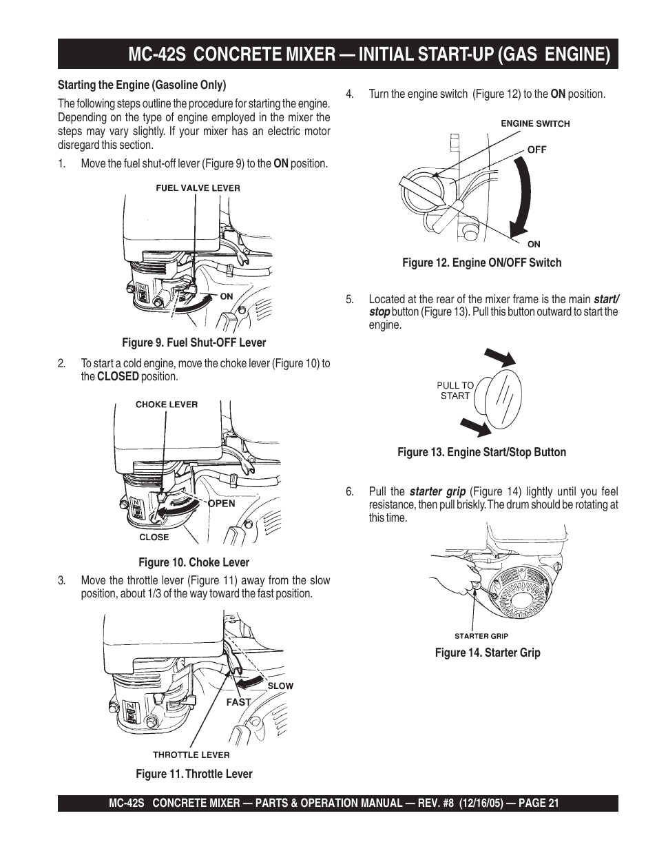 Multiquip MC42S User Manual | Page 21 / 84