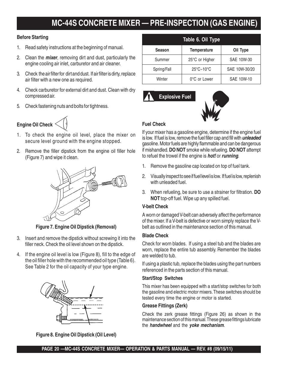 Multiquip MC44S User Manual | Page 20 / 84