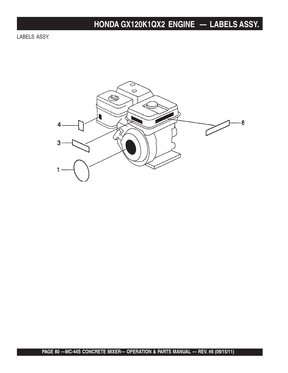 Multiquip MC44S User Manual | Page 80 / 84