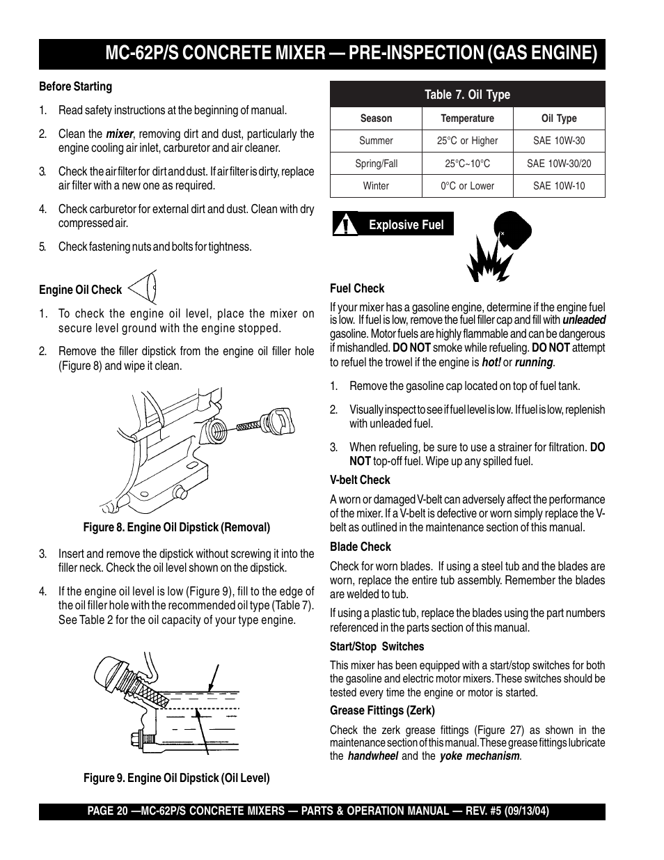 Multiquip MC62P User Manual | Page 20 / 120