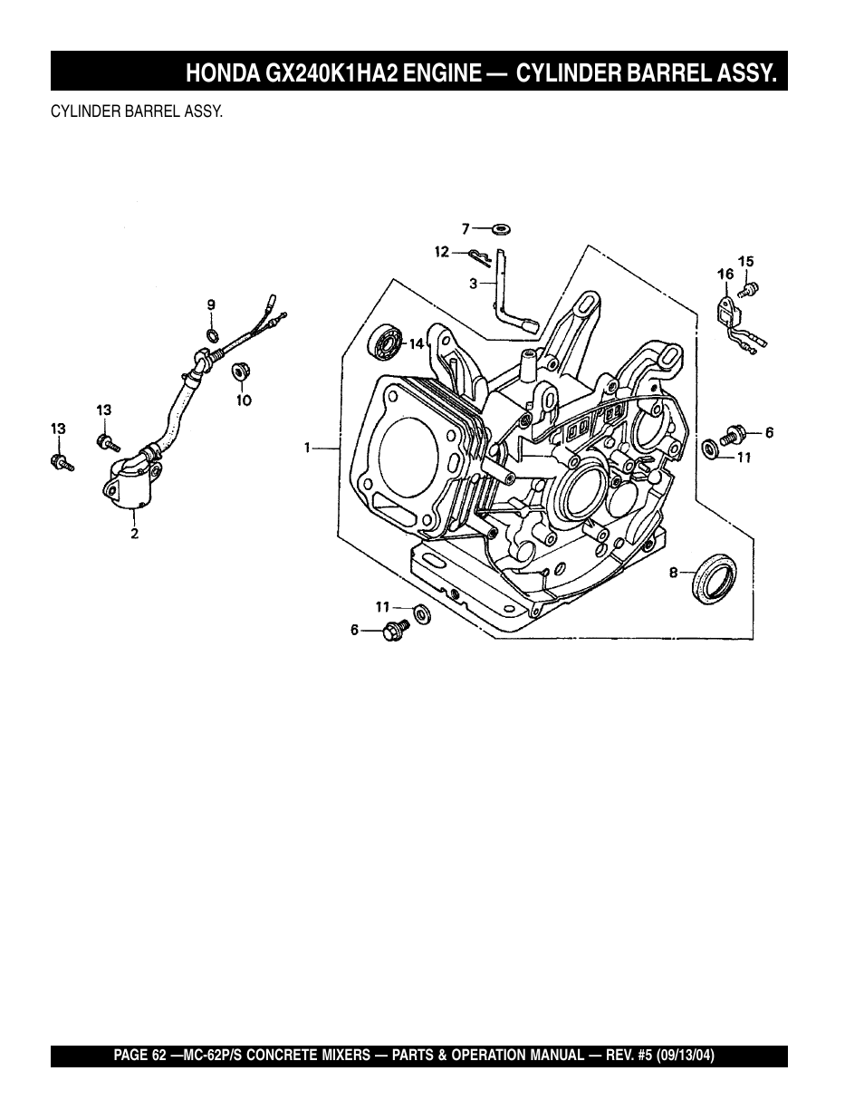 Multiquip MC62P User Manual | Page 62 / 120