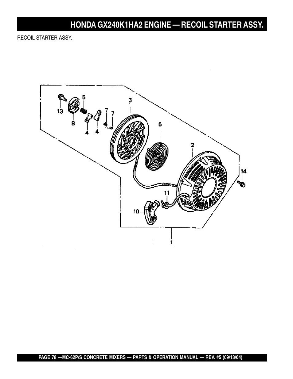 Multiquip MC62P User Manual | Page 78 / 120