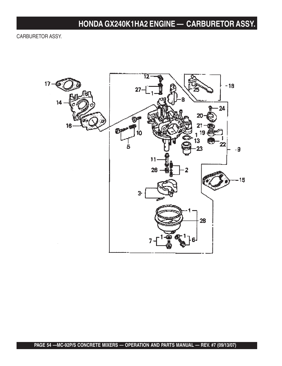 Multiquip MC92S_P User Manual | Page 54 / 86