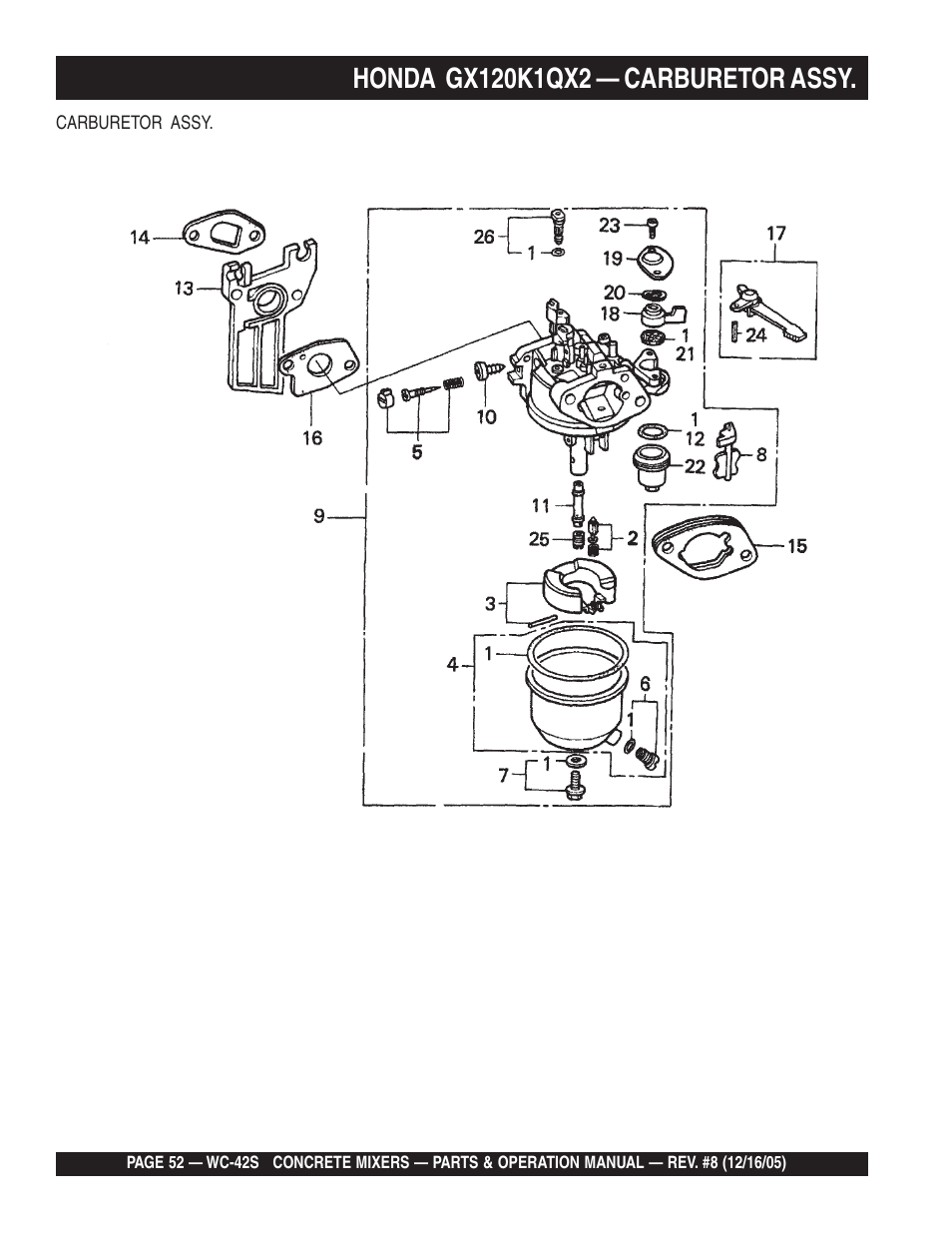 Multiquip WC42S User Manual | Page 52 / 84