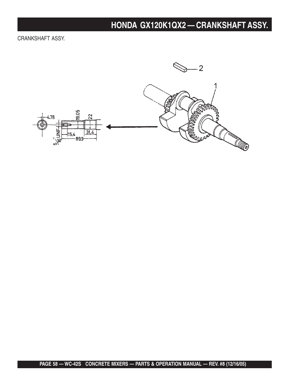 Multiquip WC42S User Manual | Page 58 / 84