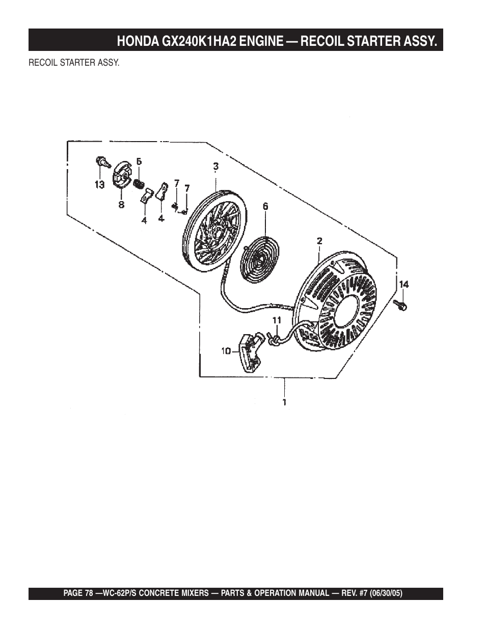 Multiquip WC62S_P User Manual | Page 78 / 120