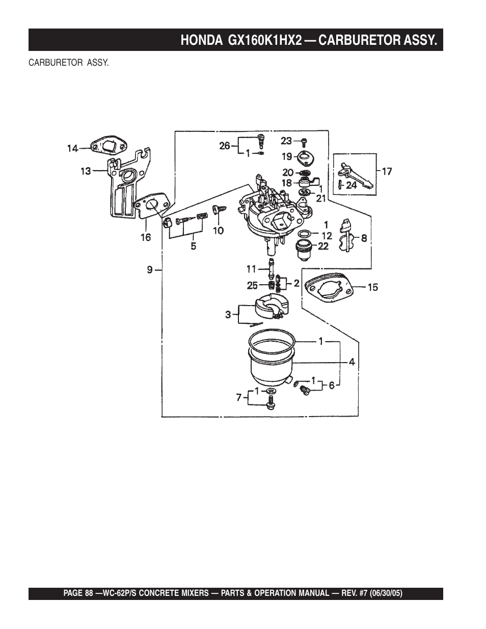 Multiquip WC62S_P User Manual | Page 88 / 120