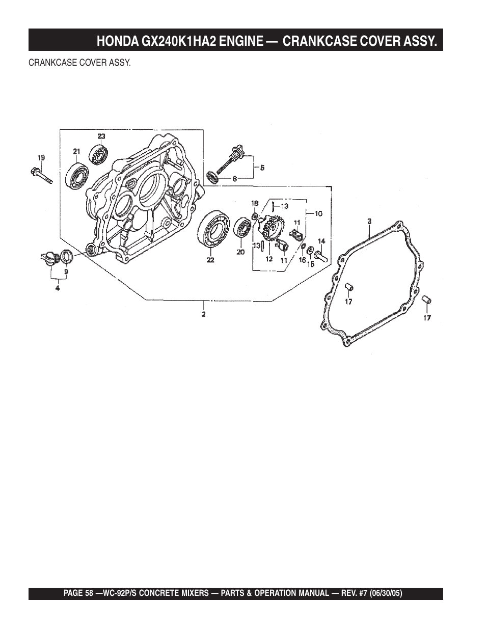 Multiquip WC92S_P User Manual | Page 58 / 86