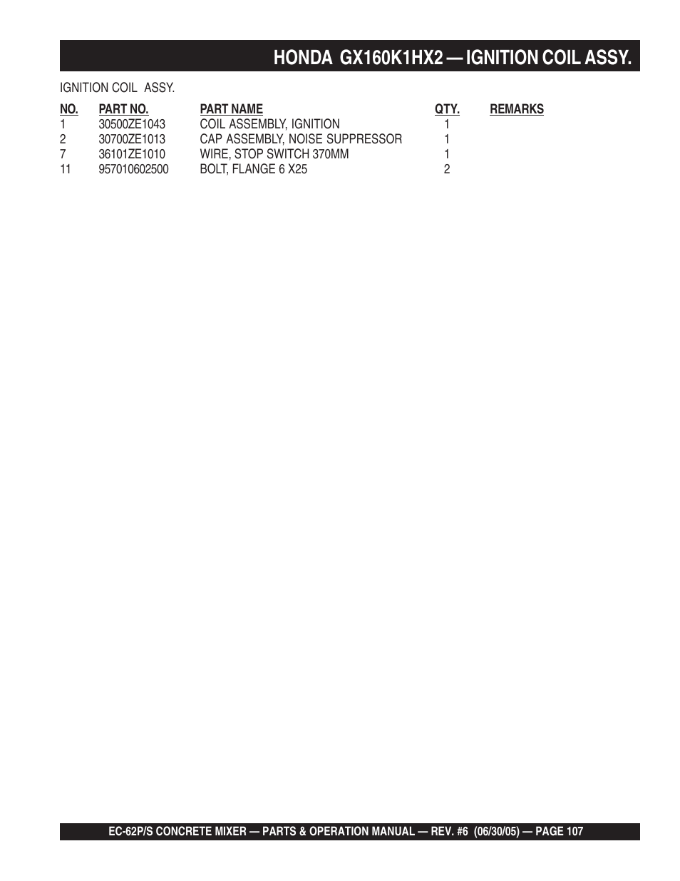 Multiquip EC62S_P User Manual | Page 107 / 120