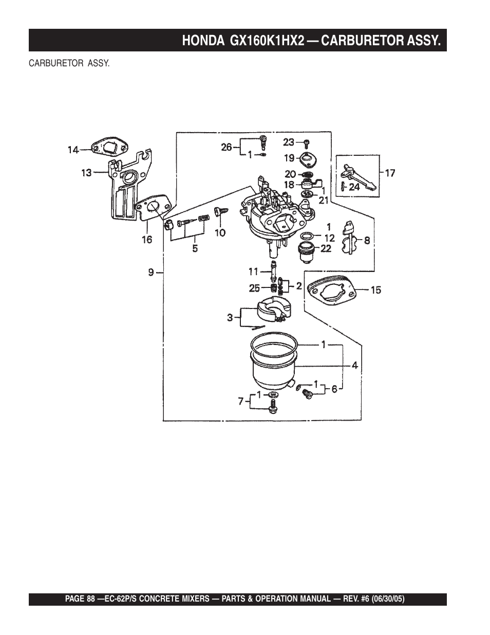Multiquip EC62S_P User Manual | Page 88 / 120