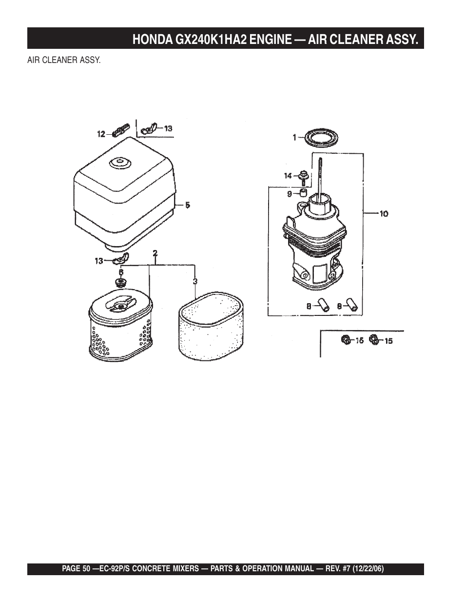 Multiquip EC92S_P User Manual | Page 50 / 86