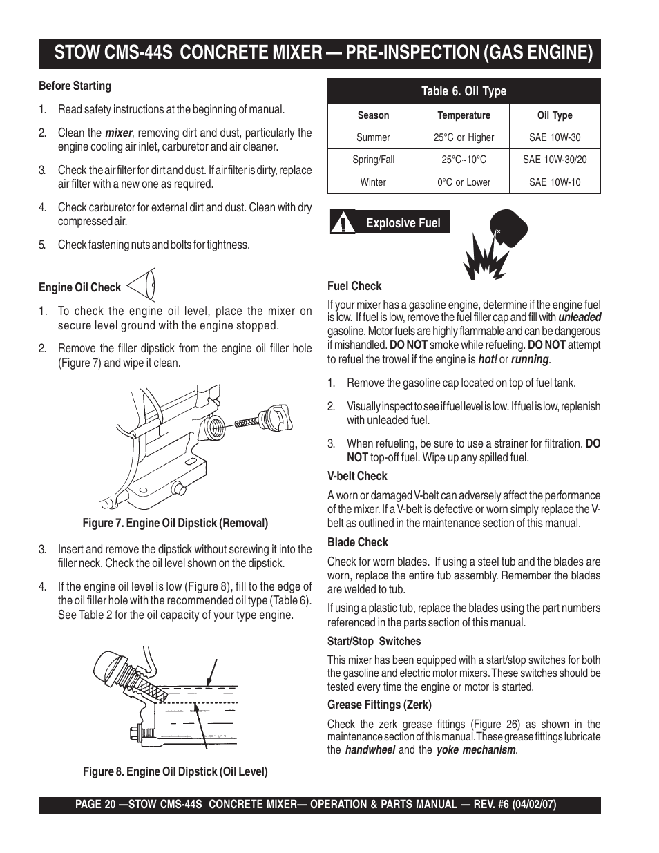 Multiquip CMS44S User Manual | Page 20 / 84