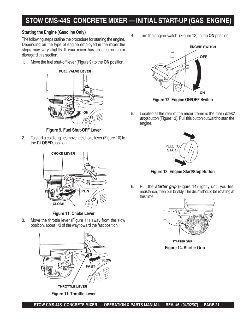 Multiquip CMS44S User Manual | Page 21 / 84