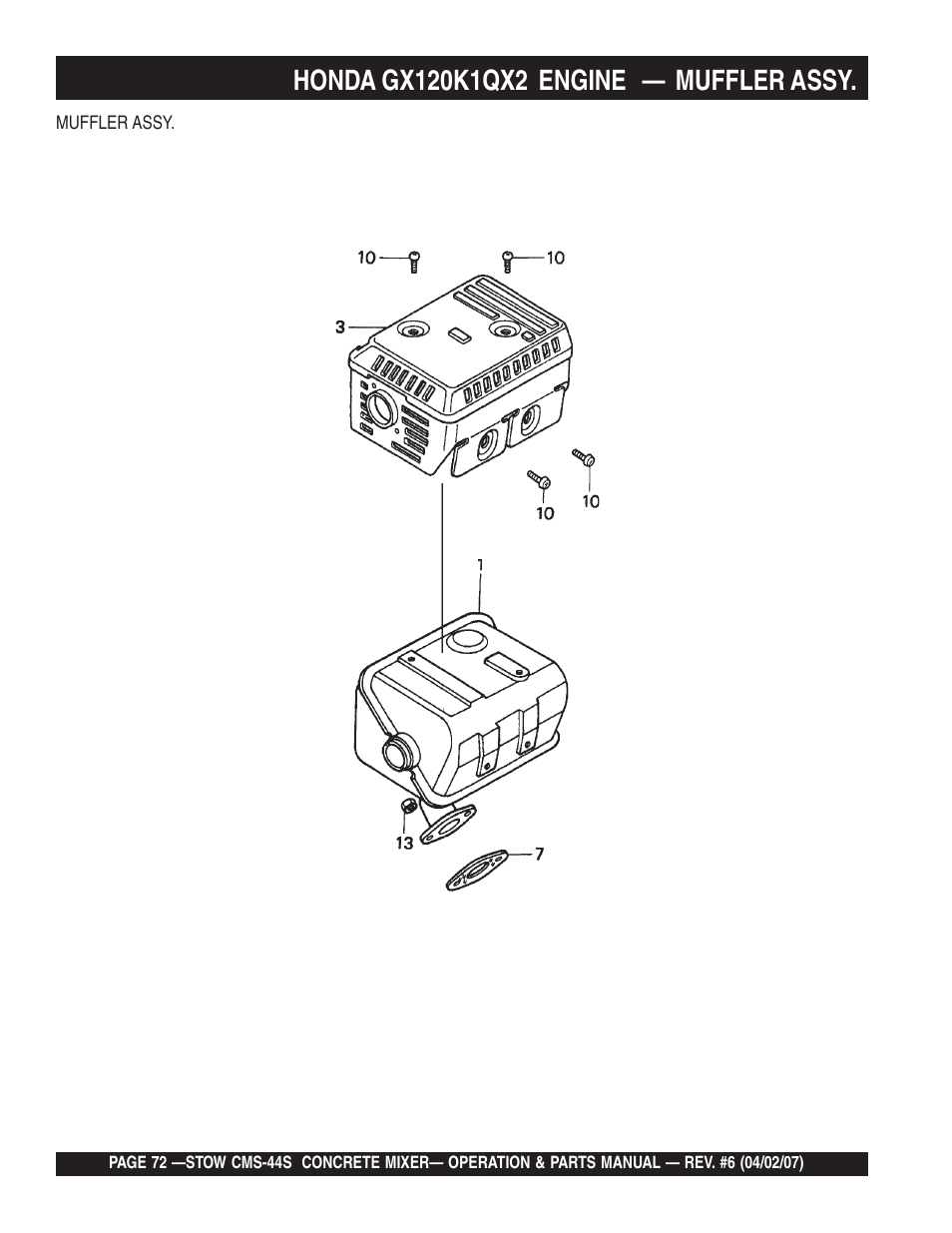 Multiquip CMS44S User Manual | Page 72 / 84