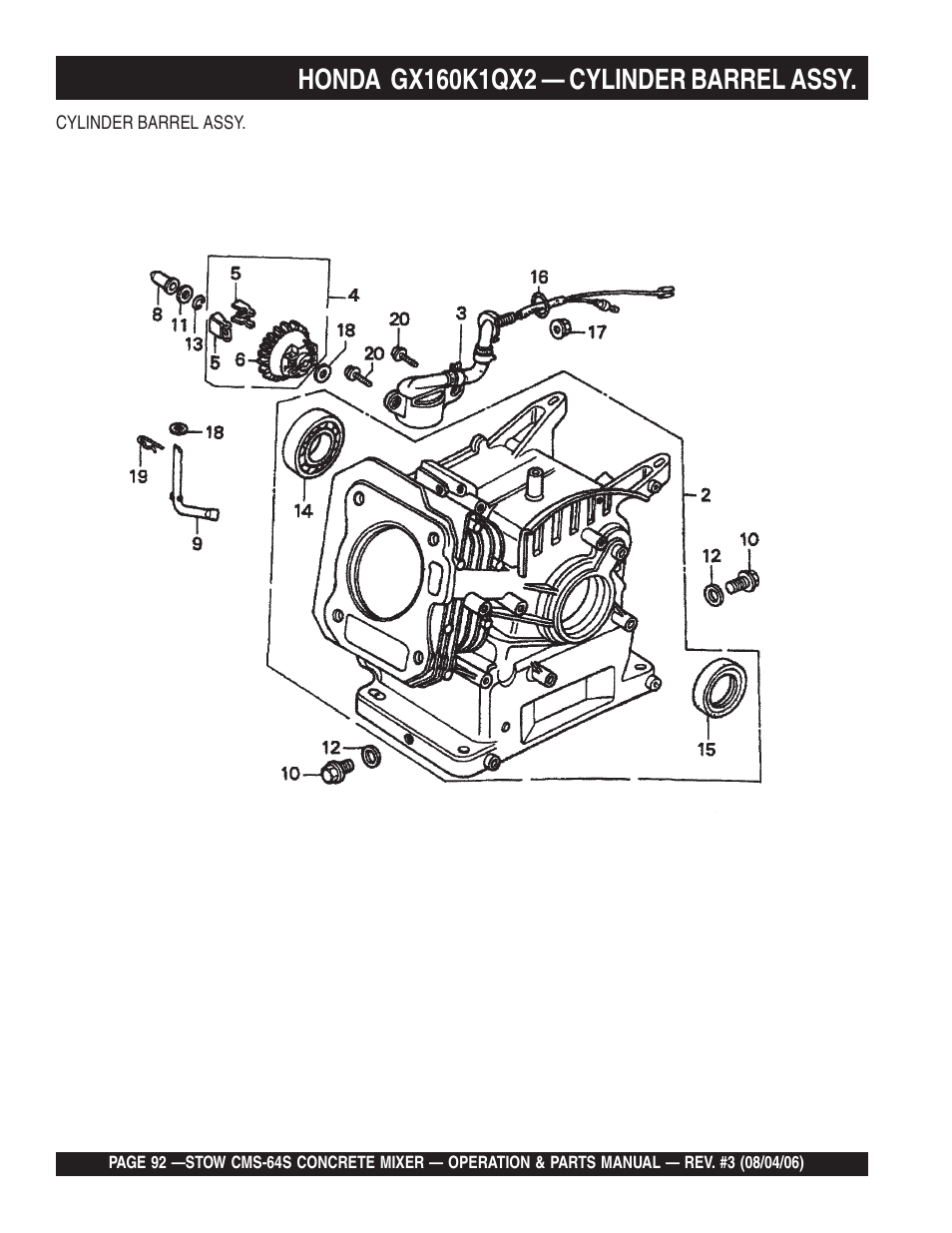 Multiquip CMS64S User Manual | Page 92 / 114