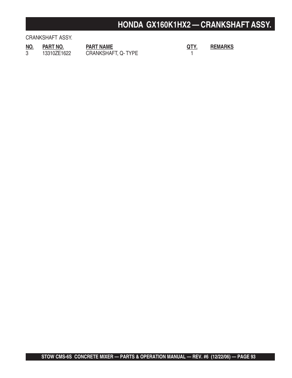 Multiquip CMS6S User Manual | Page 93 / 118