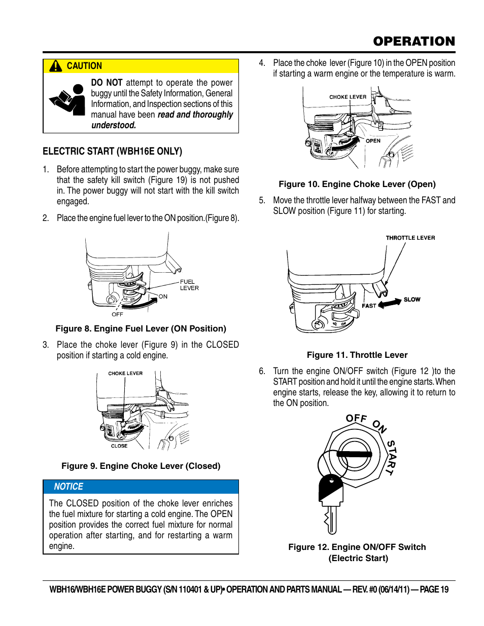 Operation | Multiquip WBH16_16E User Manual | Page 19 / 64