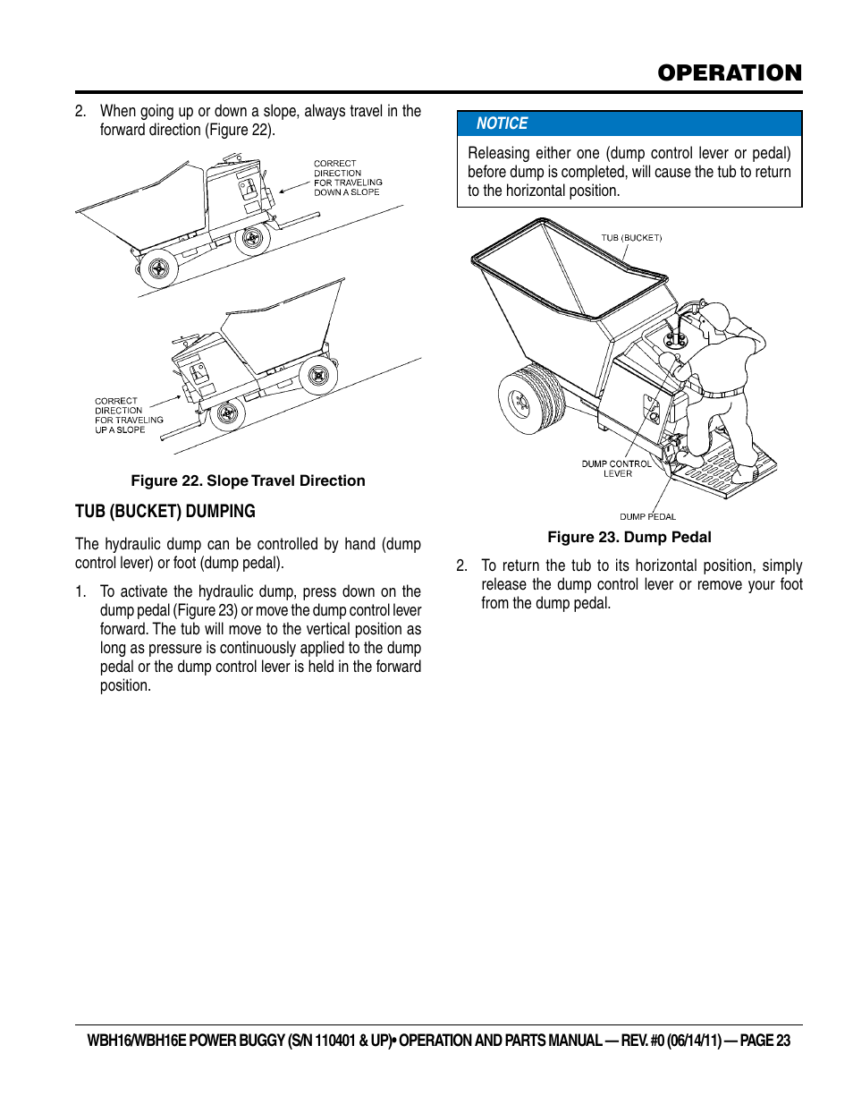 Operation | Multiquip WBH16_16E User Manual | Page 23 / 64