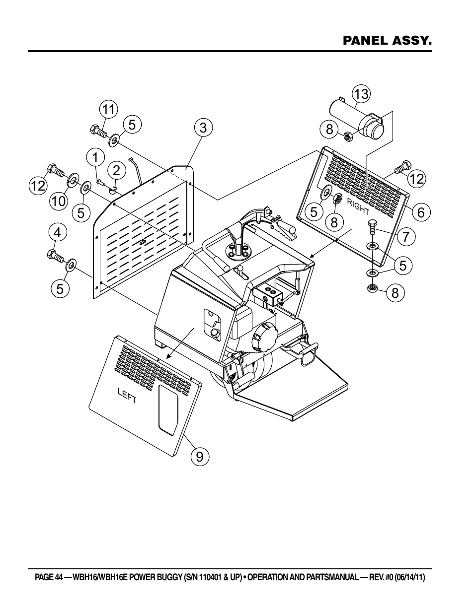 Multiquip WBH16_16E User Manual | Page 44 / 64
