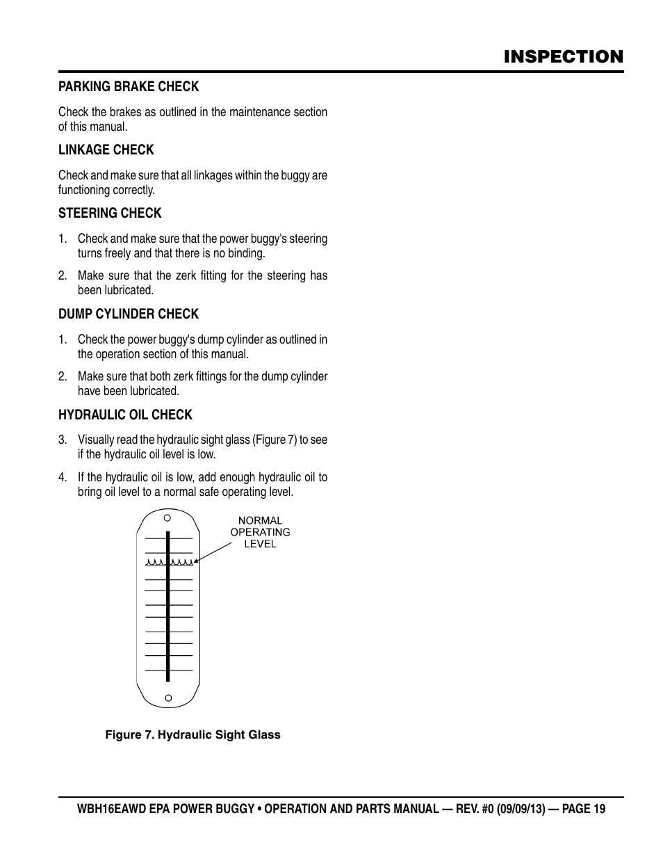 Inspection | Multiquip WBH16EAWD User Manual | Page 19 / 66
