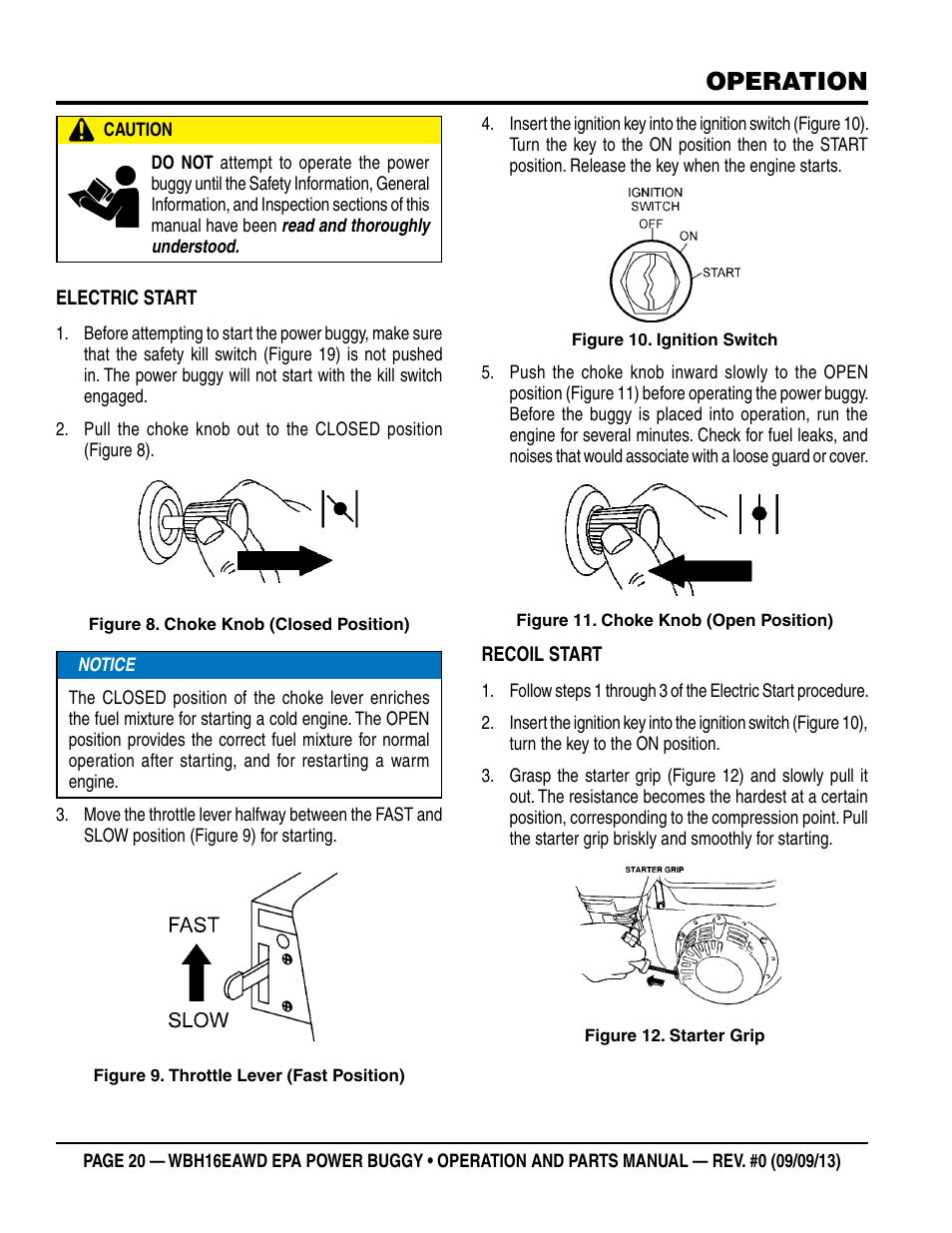 Operation | Multiquip WBH16EAWD User Manual | Page 20 / 66