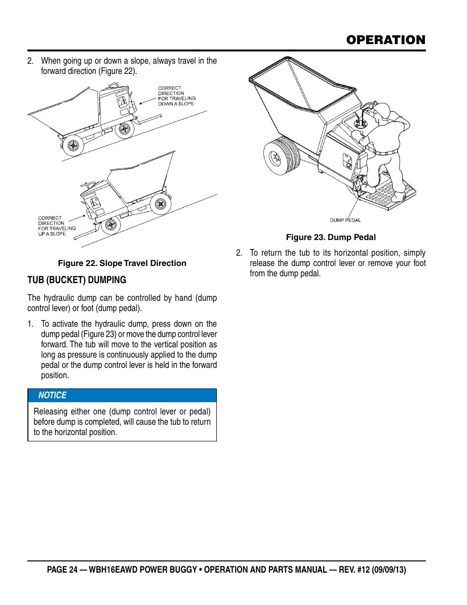 Operation | Multiquip WBH16EAWD User Manual | Page 24 / 68